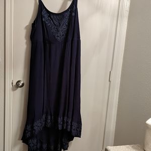 Torrid size 6 navy blue maxi dress